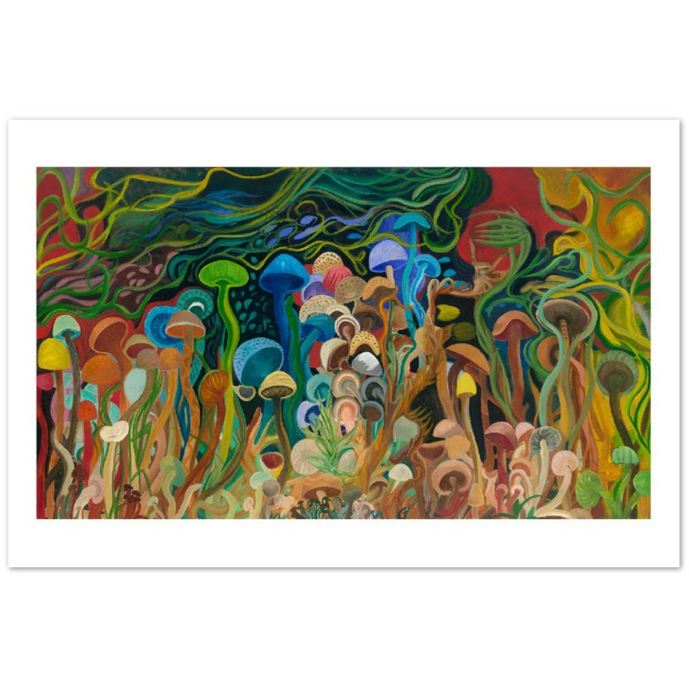 Classic Matte Paper Poster Mushroom Feild