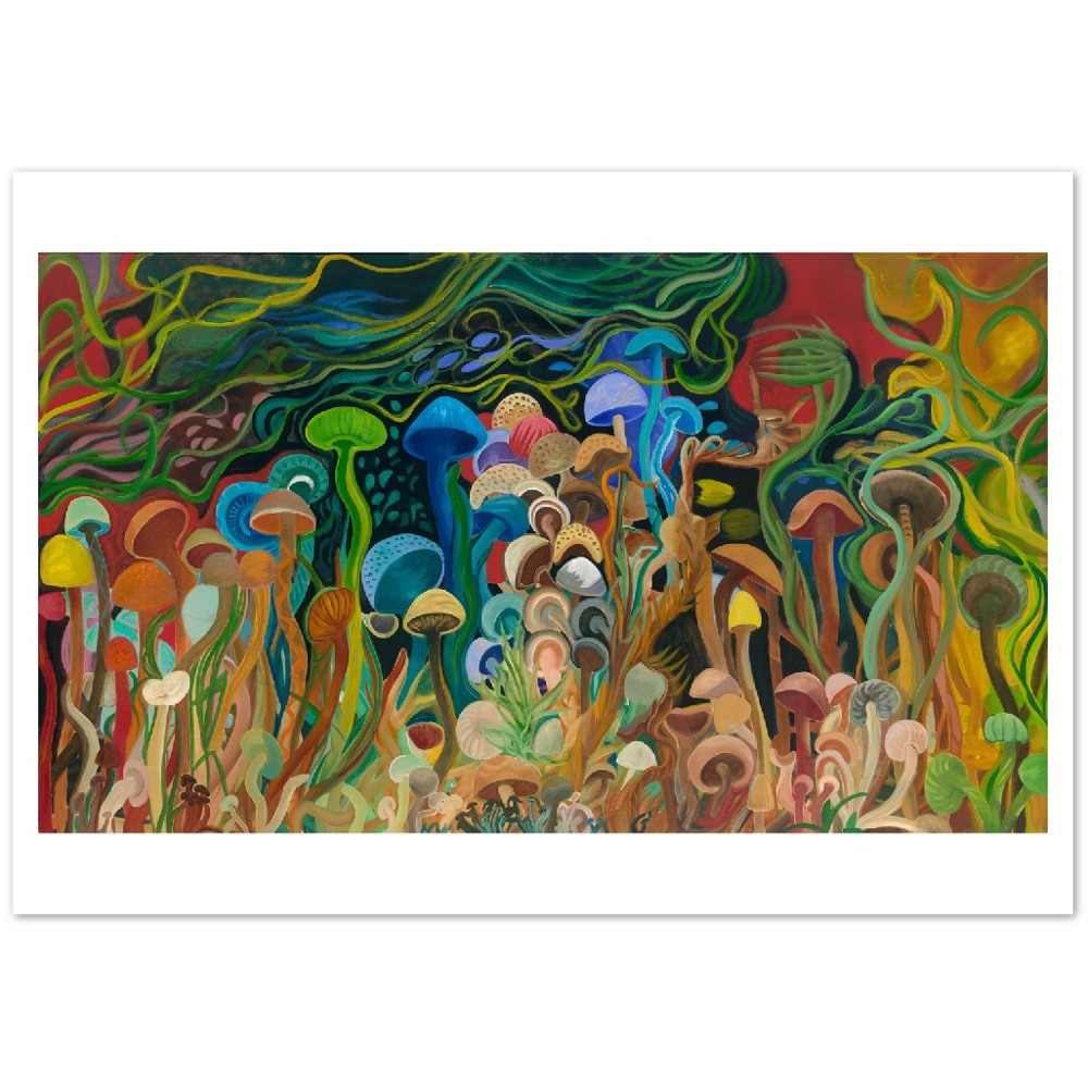 Classic Matte Paper Poster Mushroom Feild